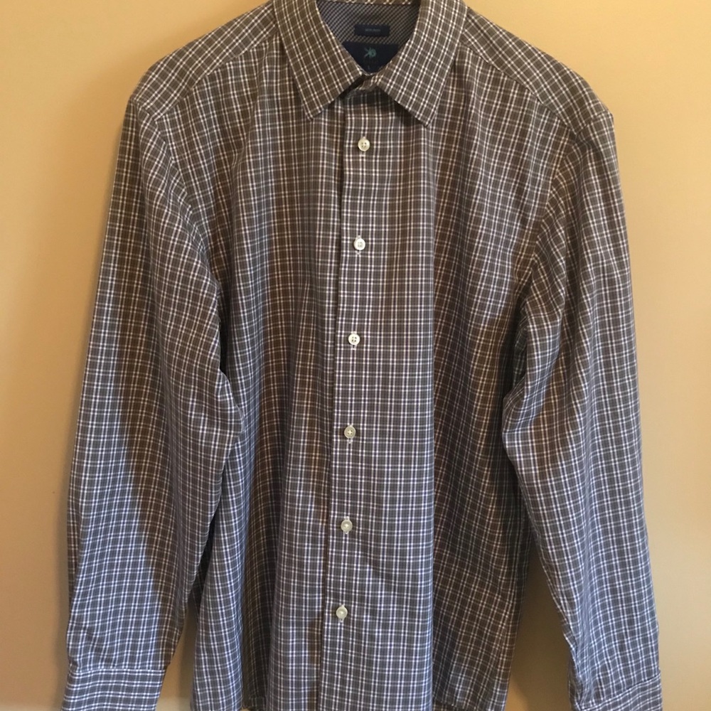Egara Plaid Button Down Dress Shirt